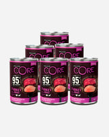CORE 95% Kalkon & Get med sötpotatis våtfoder för hund, 6 x 400 g