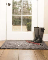 Dörrmatta i Grå med tass - Vattenabsorberande