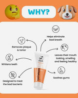 Hjälper till att ta bort plack och tandsten samt främja friska tänder hos hundar