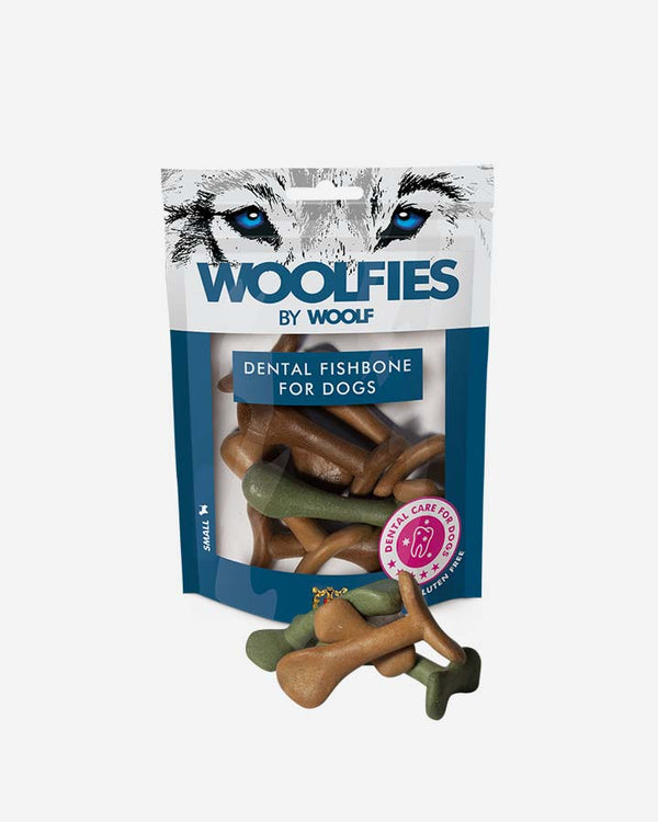 Woolf dental fishbone tandborste för små hundar