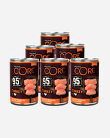 CORE 95% Kalkon med grönkål våtfoder för hund
