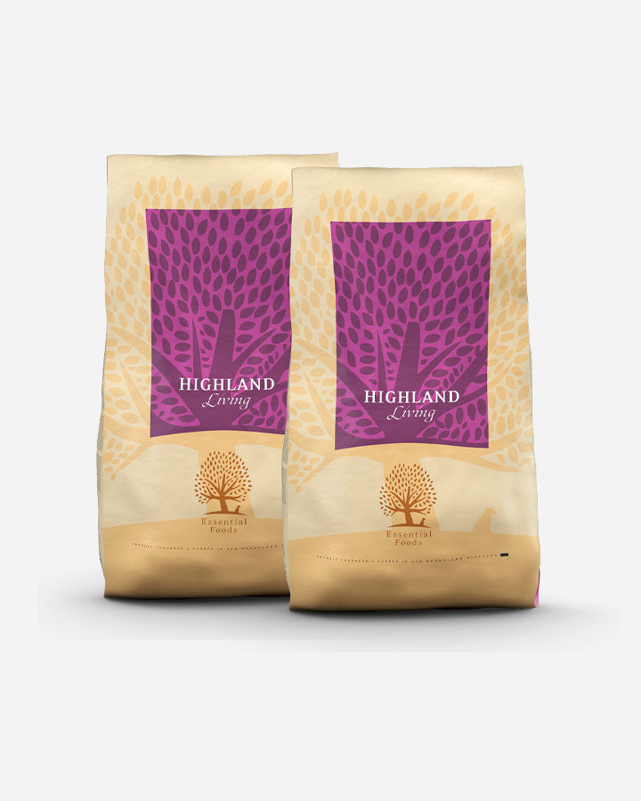 Essential - Highland Living - 2x10 kg - Kalkon - Nötkött - Lax (EU)