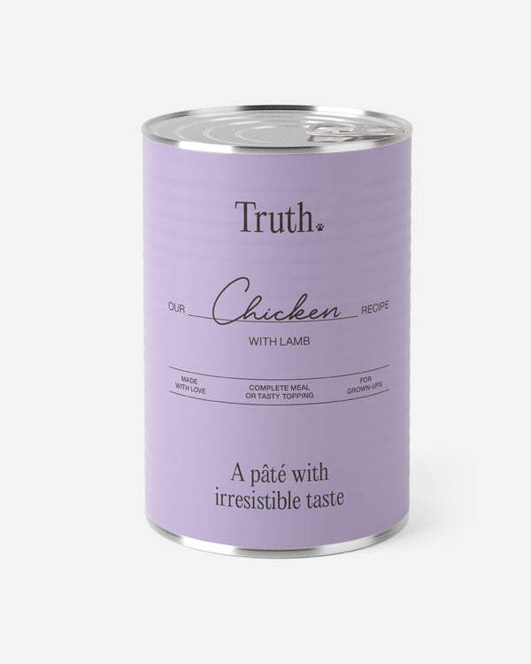 Truth Chicken with Lamb - Våtfoder För Vuxna Hundar - Kyckling & Lamm (6x400g)