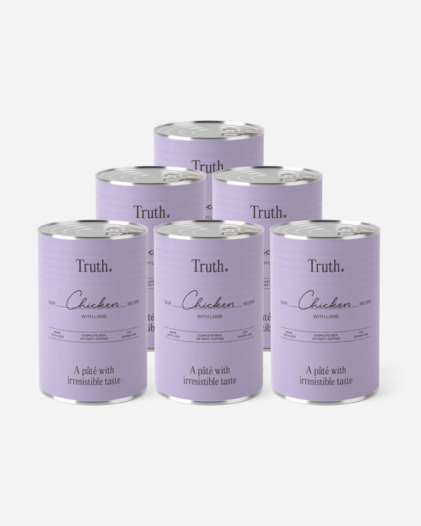 Truth Chicken with Lamb - Våtfoder För Vuxna Hundar - Kyckling & Lamm (6x400g)