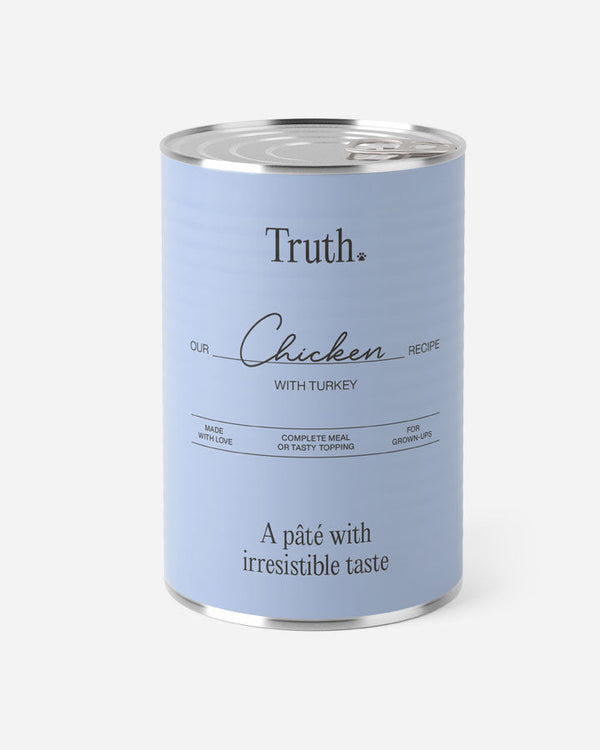 Truth Chicken with Turkey - Våtfoder för Vuxna Hundar- Kyckling & Kalkon (6x400g)