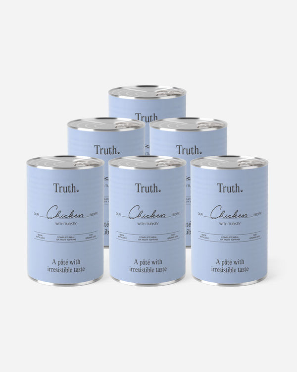 Truth Chicken with Turkey - Våtfoder för Vuxna Hundar- Kyckling & Kalkon (6x400g)