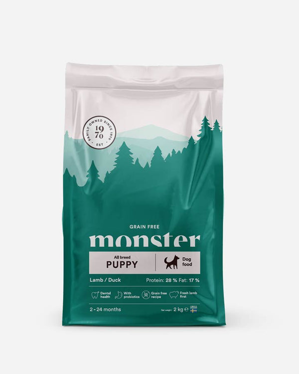 Monster Dog Grain Free Puppy All Breed - Lamm & Anka - 2kg