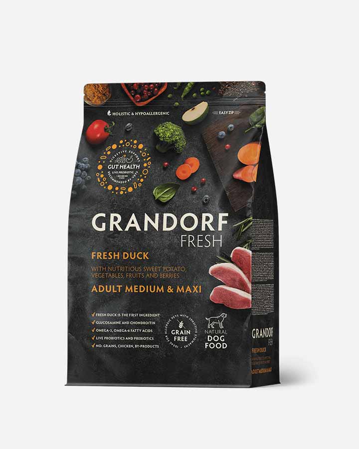 Grandorf Fresh Adult - Färsk Anka och Spannmålsfri - 3kg