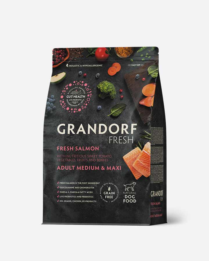 Grandorf Fresh Adult - Färsk Lax och Spannmålsfri - 3kg