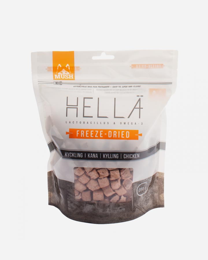 MUSH HELLÄ - 250g Frystorkat hundmat med kyckling