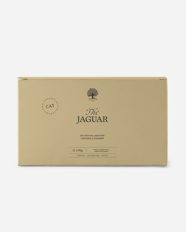 Essential The Jaguar Paté (katt) - Kyckling, Lax & Havtorn 85 g (12-pack)