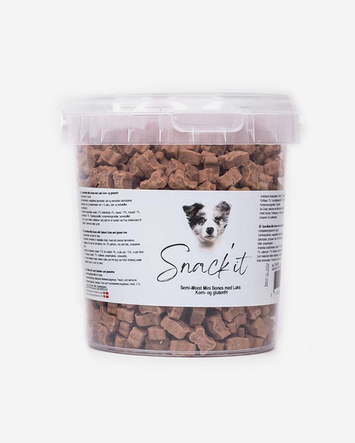 Snack'it Semi-Moist Mini Bones - Lax - 500g