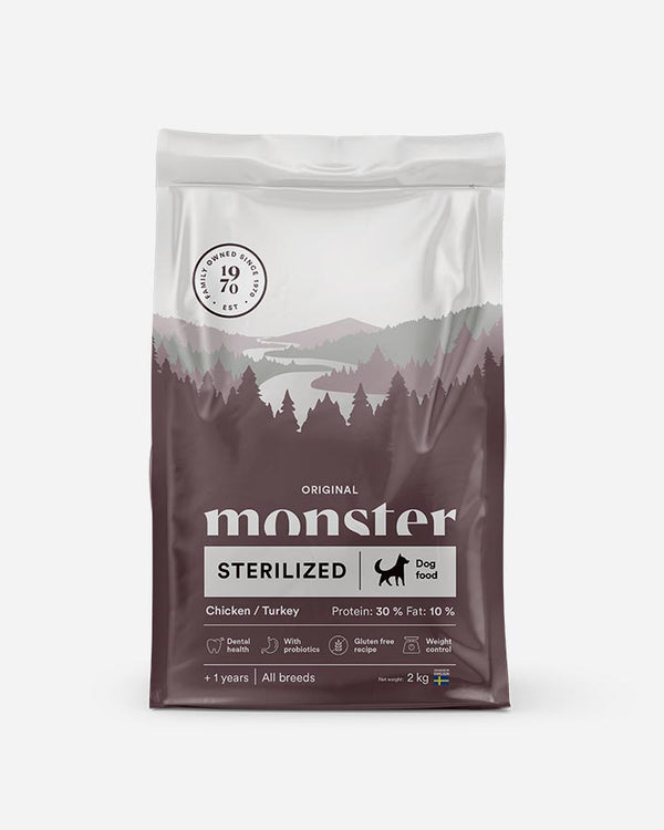 Monster Original Sterilized - Kyckling och Kalkon - 2 kg