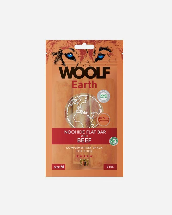 Woolf Nötkött - Naturliga Tuggben - Medium 