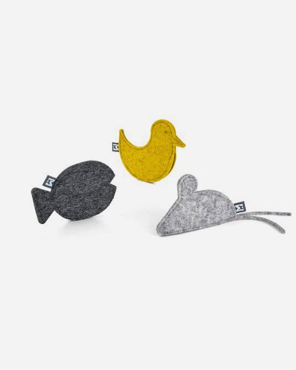 Kattleksaker - Bosco - fisk mus fågel | Dansk design