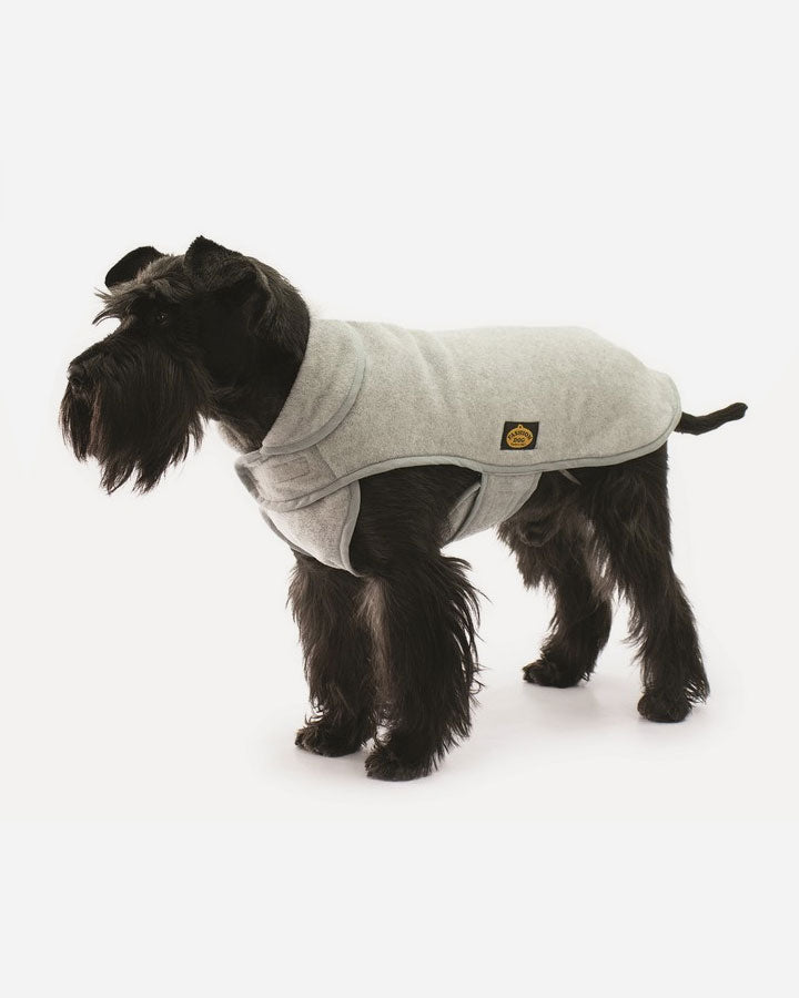 Grå fleecekappa för hund - Fashion Dog art. 106
