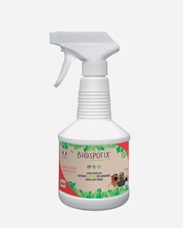 Biospotix Spray INDOOR fjerner lopper i hundens/kattens miljø