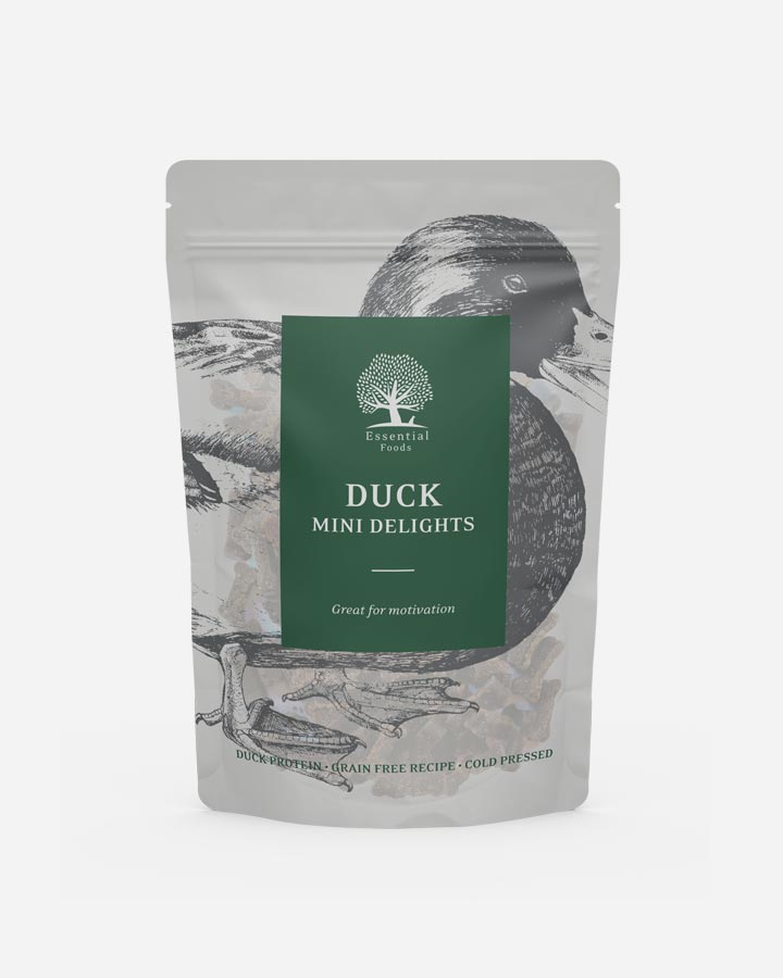 Essential Foods Duck mini delights godbitar för hund