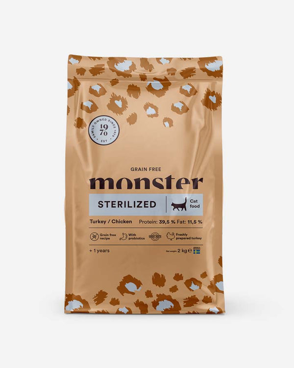 Monster Grain Free Sterilized kattmat 2 kg