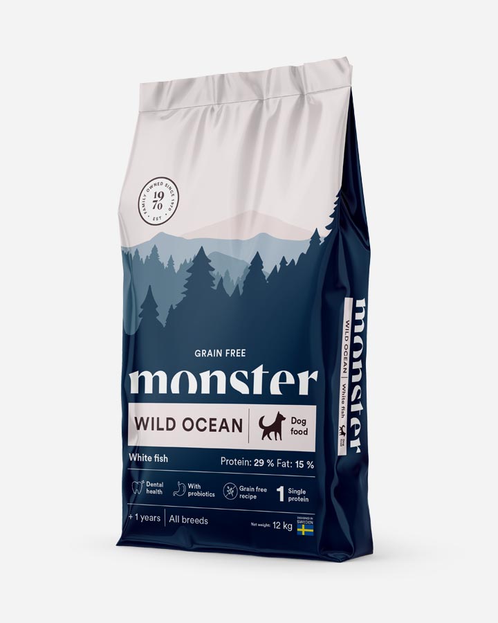 Monster Grain Free Wild Ocean 12 kg hundmat