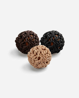 Filo kattlekbollar från MiaCara - 3-pack (svart brun och natur)