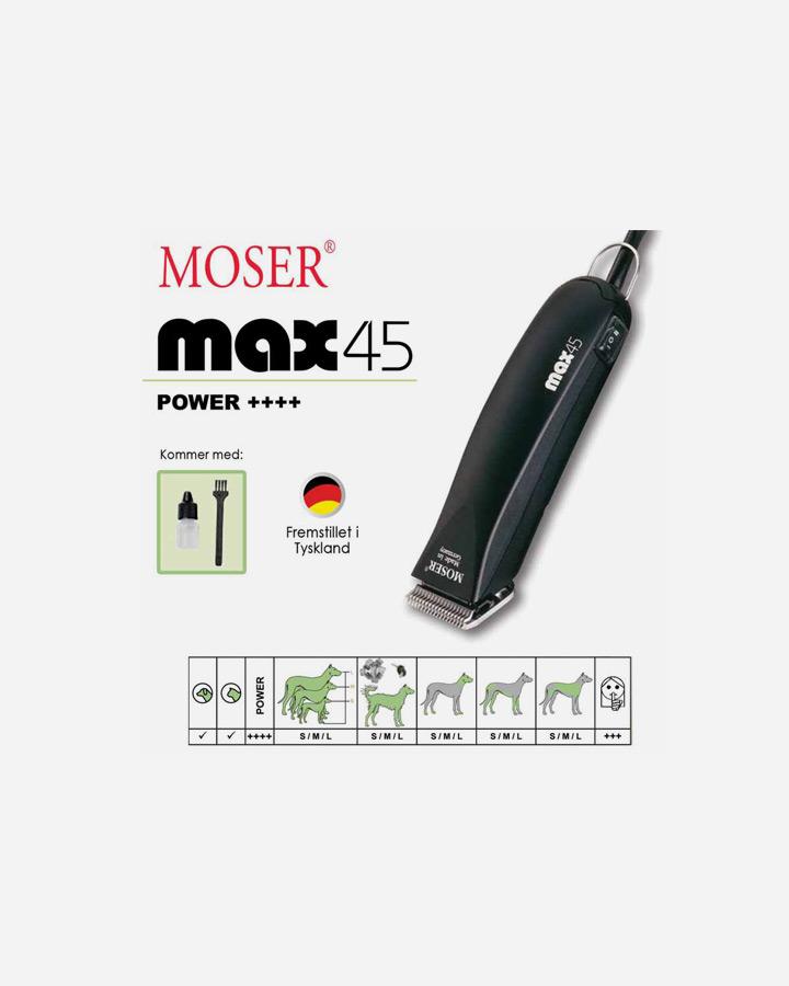 Moser Max45 hundetrimmer 45W PRO Model 1245