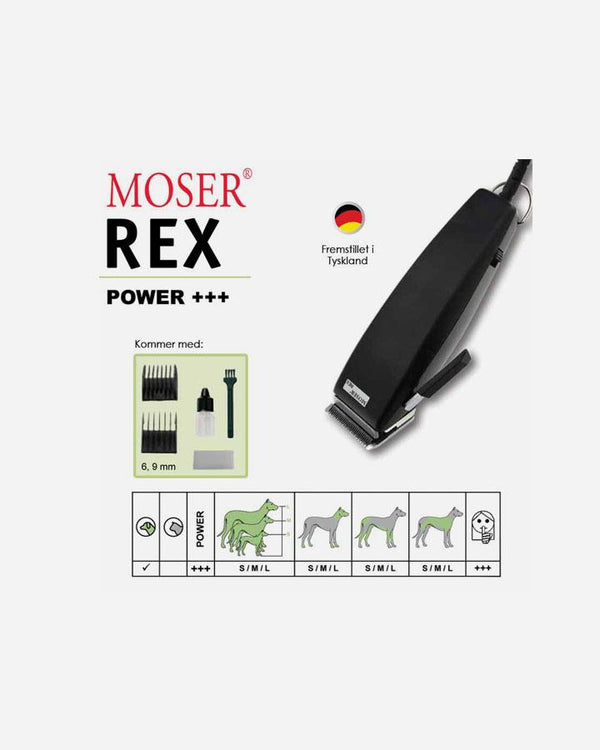 Hundeklipper Kit MOSER 1230 Rex 15W