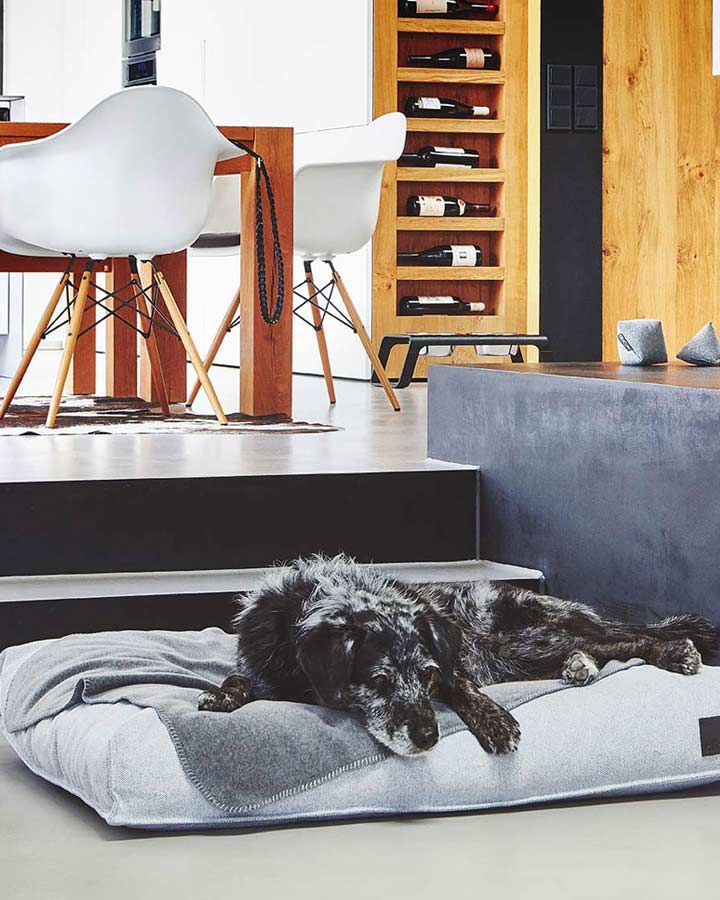 Hundfilt i fleece - Unica (Graphite)